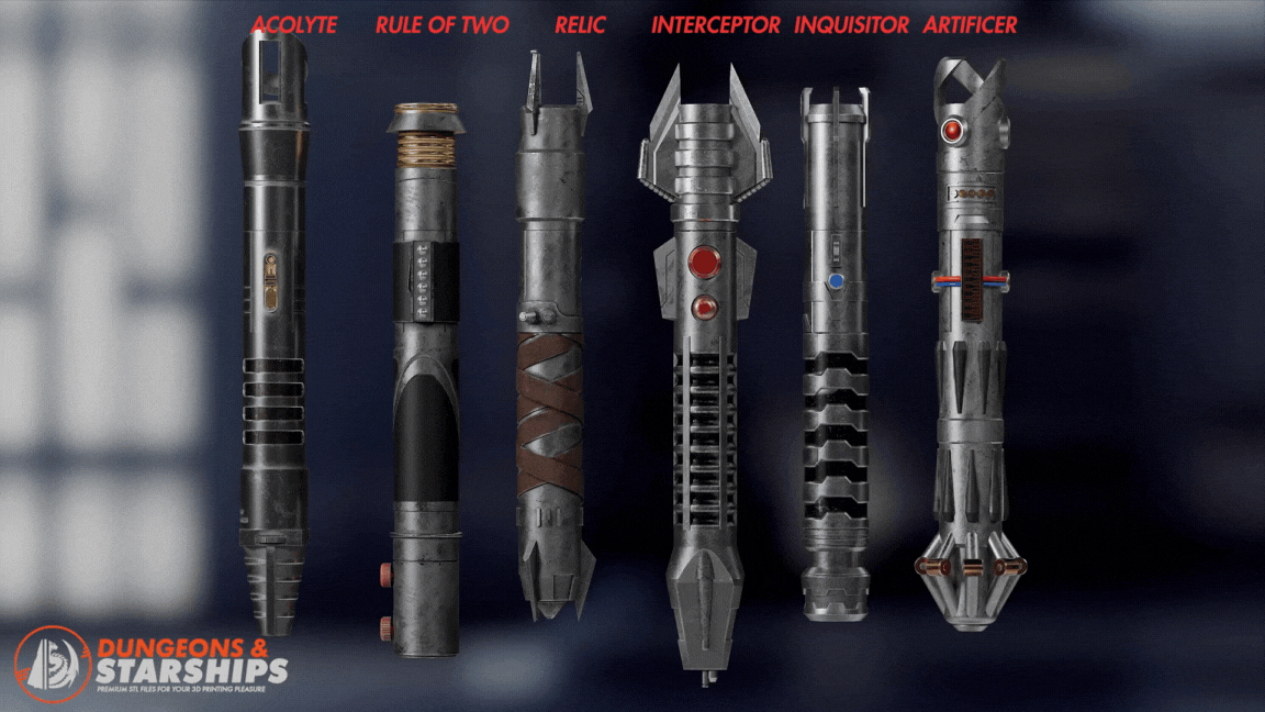Modular Sith Lightsabers - Variable Saber System