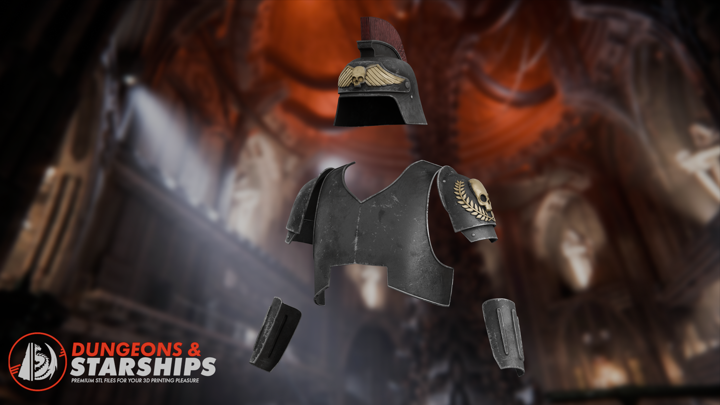 Death Korps of Krieg Marshal and Rider Armour - Warhammer 40k