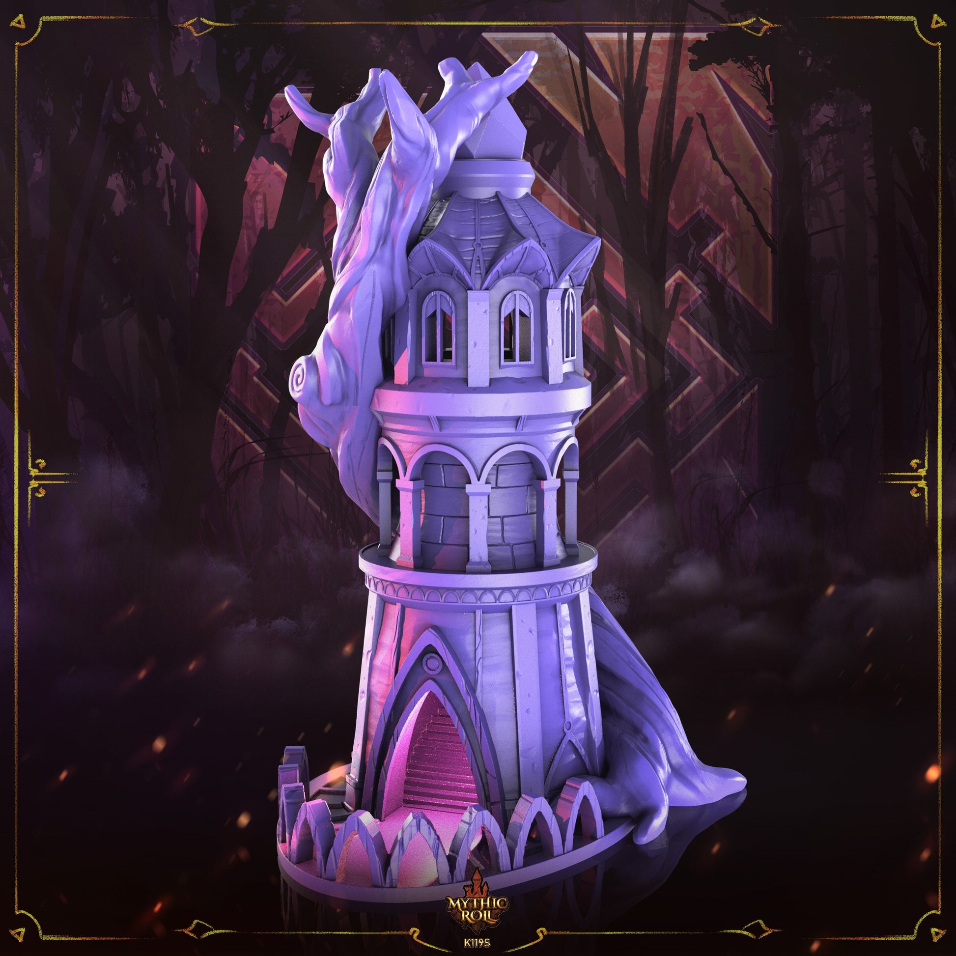 Mythic Roll - Tree of Life Dice Tower for Tabletop Roleplaying / D&D / Pathfinder