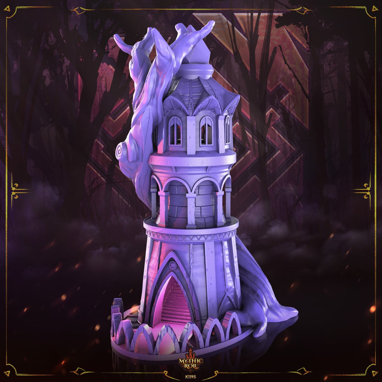 Elvish Dice Tower and Vault - Mythic Roll - Tabletop RPGs / D&D / Pathfinder
