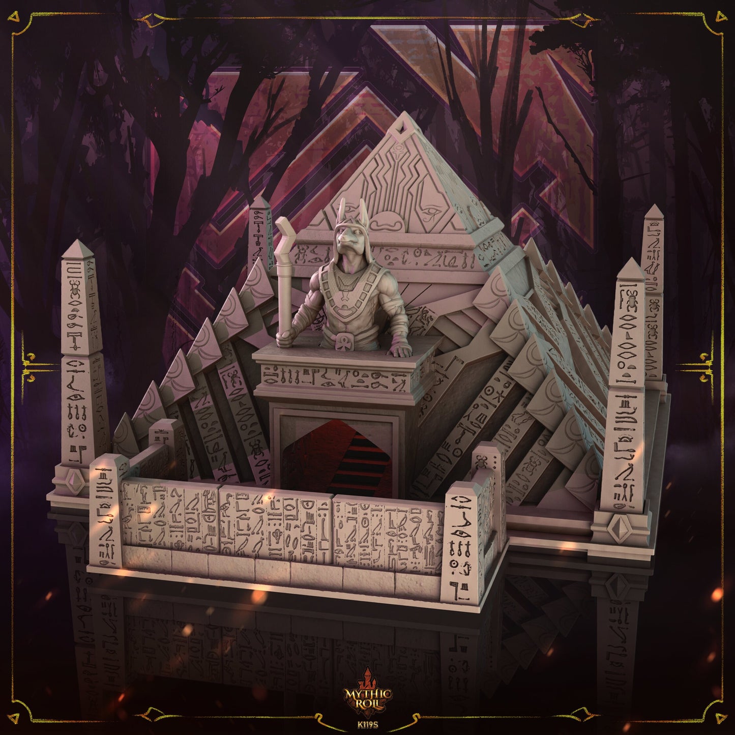 Pharoah Dice Tower and Vault - Mythic Roll - Tabletop RPGs / D&D / Pathfinder