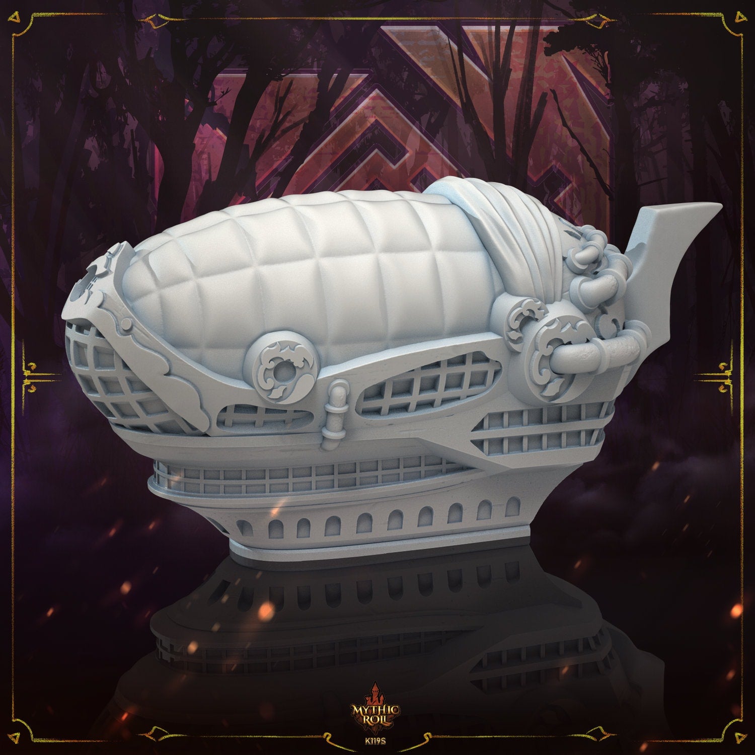 Airship Steampunk Dice Vault - Mythic Roll - Tabletop RPGs / D&D / Pathfinder