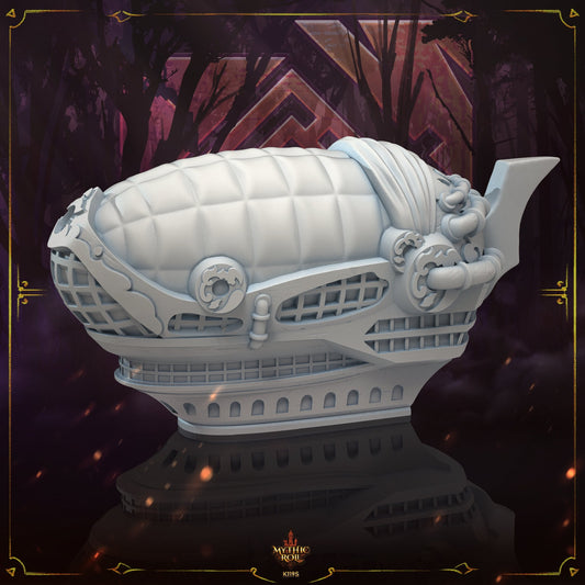 Airship Steampunk Dice Vault - Mythic Roll - Tabletop RPGs / D&D / Pathfinder