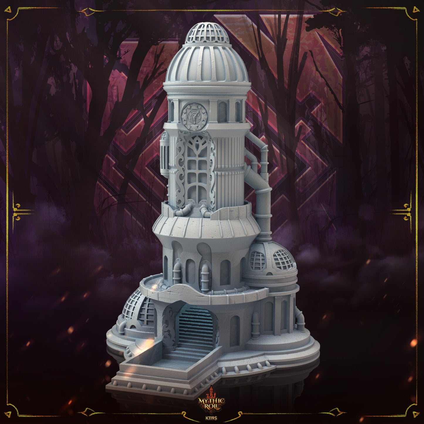 Steampunk Dice Tower and Vault - Mythic Roll - Tabletop RPGs / D&D / Pathfinder