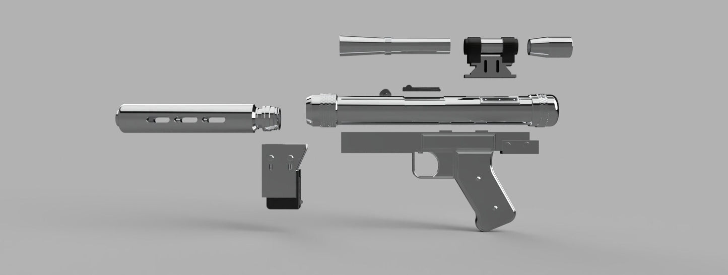 Lando Calrissian's SE-14R Custom Blaster - 3D Printing File
