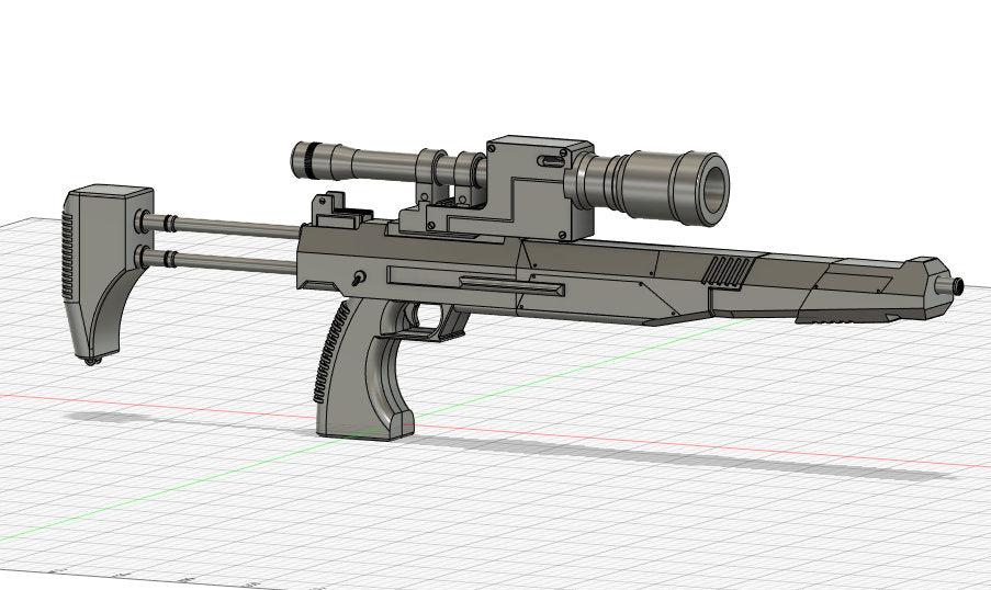 Westar 35 Carbine Blaster with Modular attachments - Star Wars - 3D Printing Files