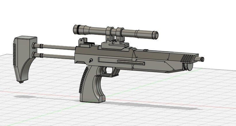 Westar 35 Carbine Blaster with Modular attachments - Star Wars - 3D Printing Files