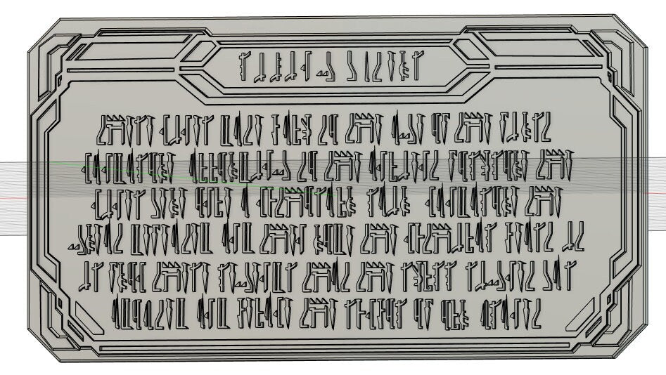 Living Waters Plaque - The Mandalorian Season 3 - 3D Printed DIY Kit