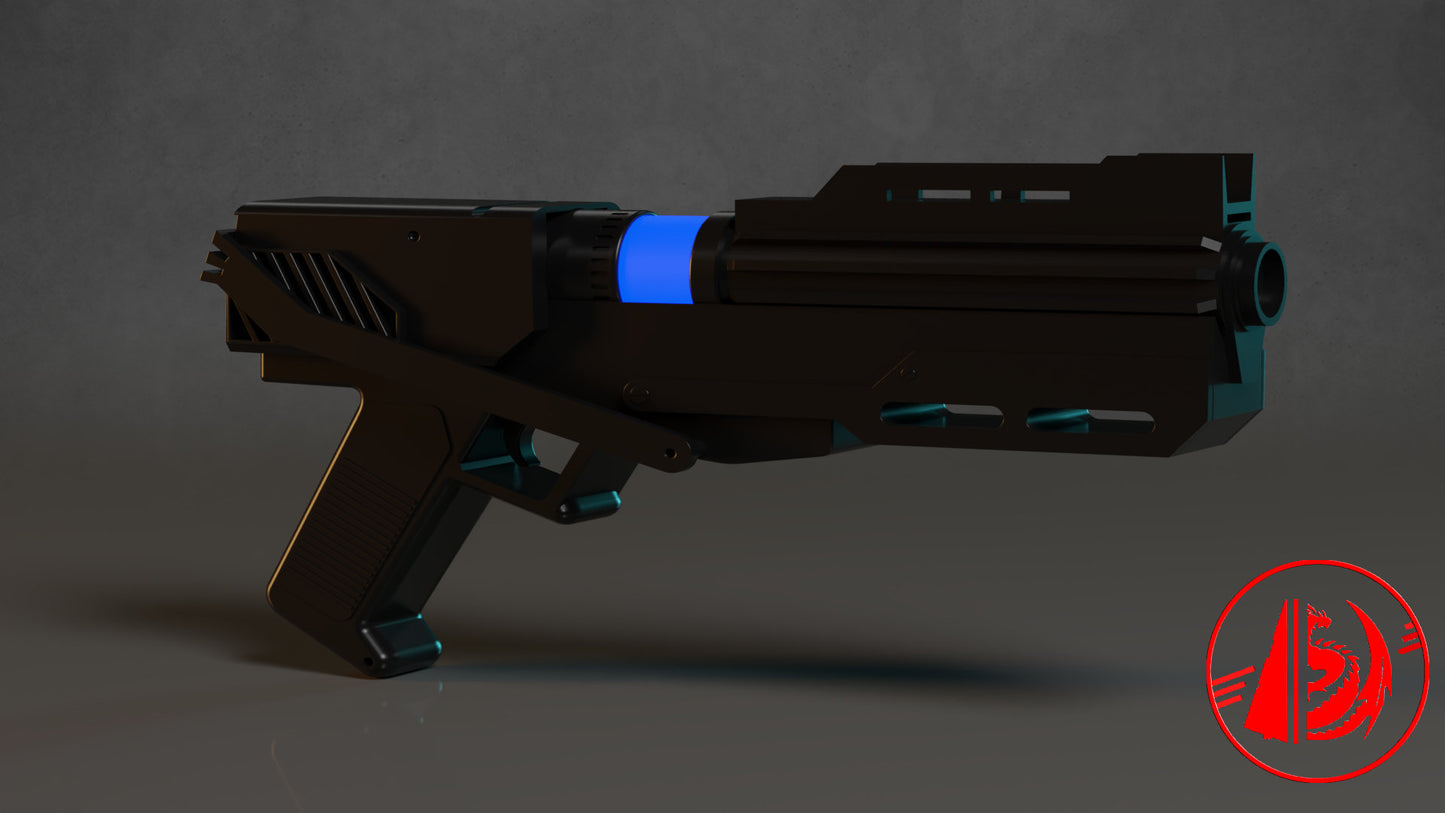 DC-15S Sidearm Blaster - Republic Commando - 3D Printing Files