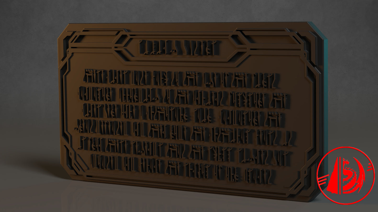 Living Waters Plaque - The Mandalorian Season 3 - 3D Printed DIY Kit