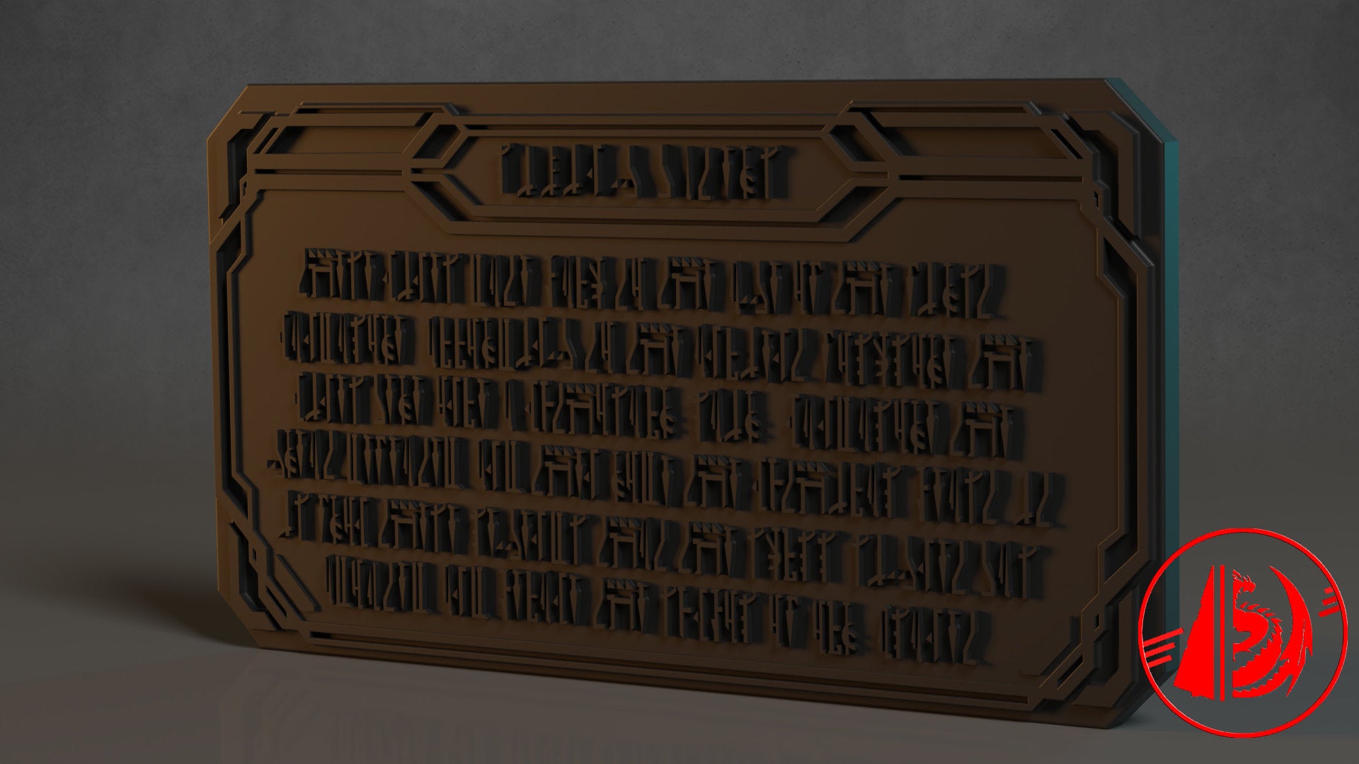 Living Waters Plaque - The Mandalorian Season 3 - 3D Printed DIY Kit