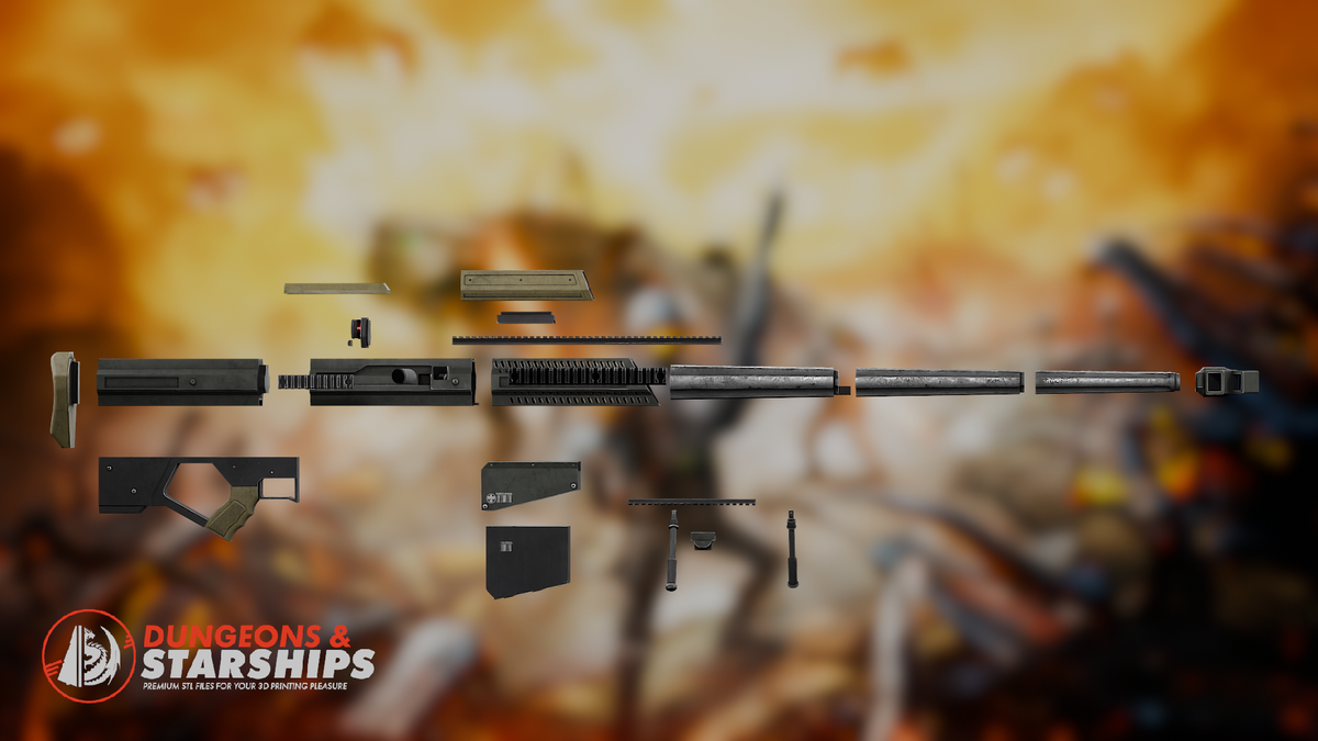 Morita XXX Sniper Rifle - Starship Troopers